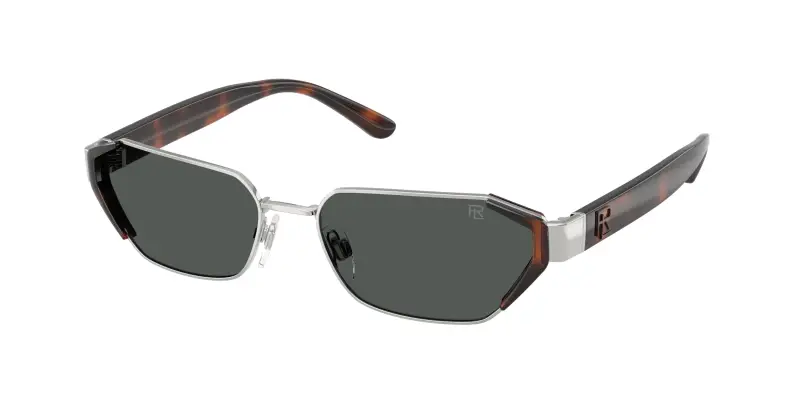 Donna Ralph Lauren RL7094 900187 Occhiali da sole Metallo Argento Grigio Geometrica Normale