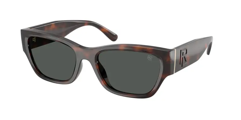 Donna Ralph Lauren RL8240U 624187 Occhiali da sole Iniettato Tartaruga Grigio Pillow Normale