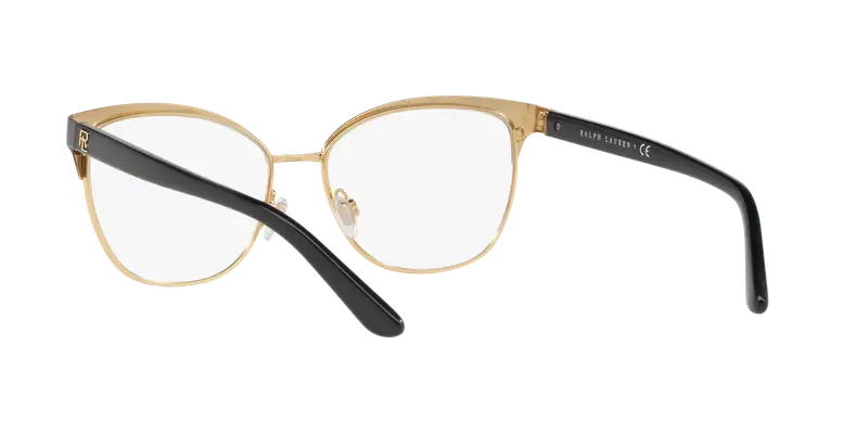Ralph Lauren Donna RL5099 9003 Montature da vista Metallo Nero Trasparente Cat Eye Normale miniatura 3