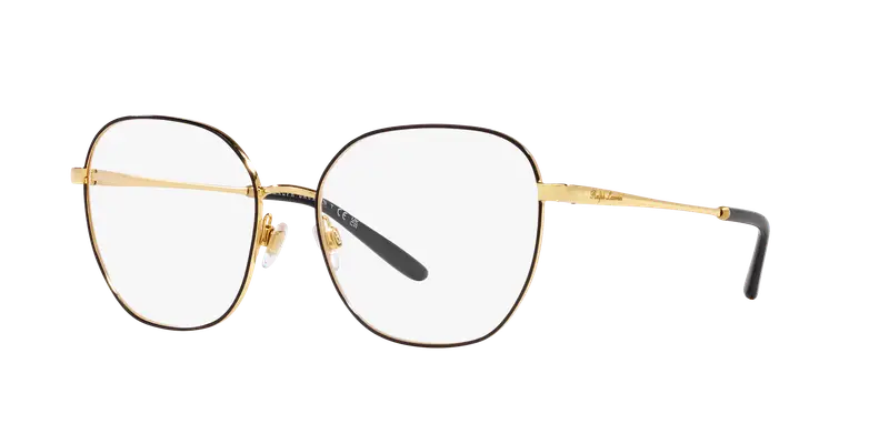 Ralph Lauren Donna RL5120 9358 Montature da vista Metallo Nero Trasparente Geometrica Normale miniatura 2