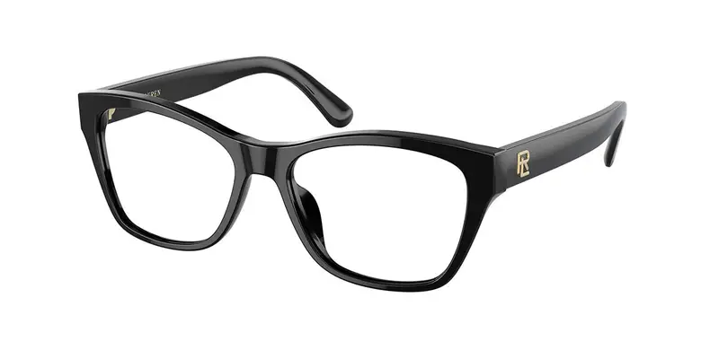 Ralph Lauren Donna RL6230U 5001 Montature da vista Acetato Nero Trasparente Squadrata Normale