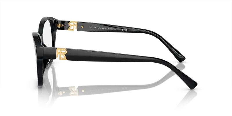 Ralph Lauren Donna RL6236U 5001 Montature da vista Acetato Nero Trasparente Squadrata Normale miniatura 3