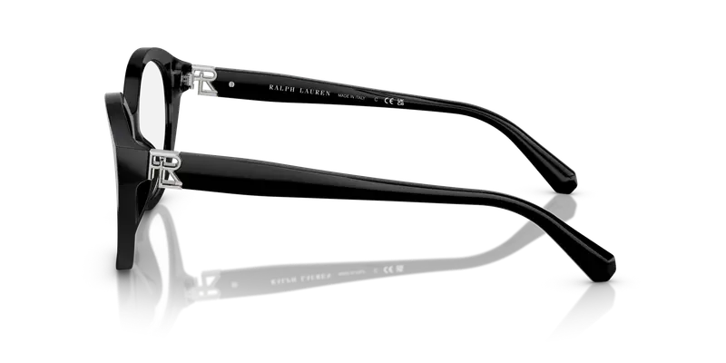 Ralph Lauren Donna RL6246U 5001 Montature da vista Acetato Nero Trasparente Farfalla Normale miniatura 3