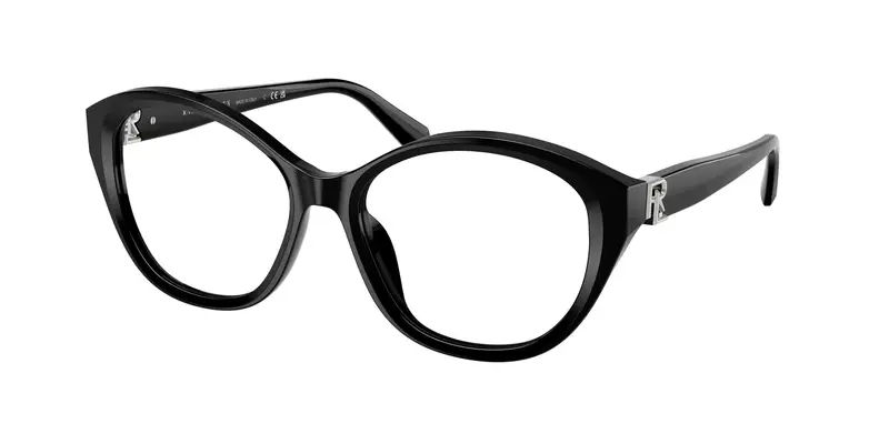 Donna RL6246U 5001 Montature da vista Acetato Nero Trasparente Farfalla Normale