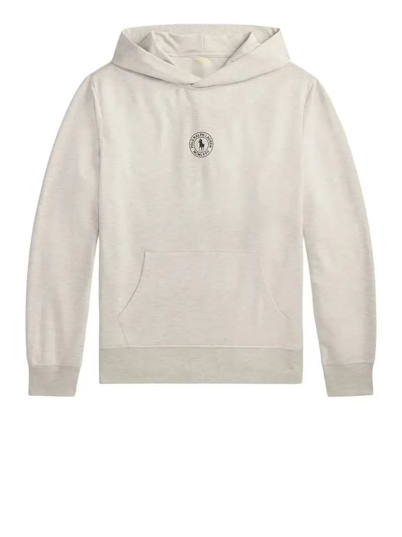 felpa cappuccio ralph lauren da uomo - grigio