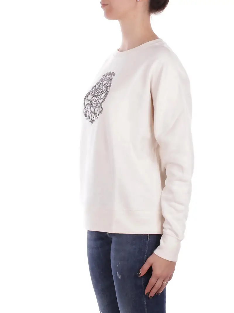 Felpa Donna RALPH LAUREN Crema Kappy long sleeve sweatshirt miniatura 2