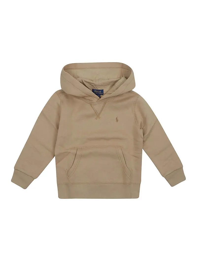 Ls Po Hood-Tops-Knit Beige