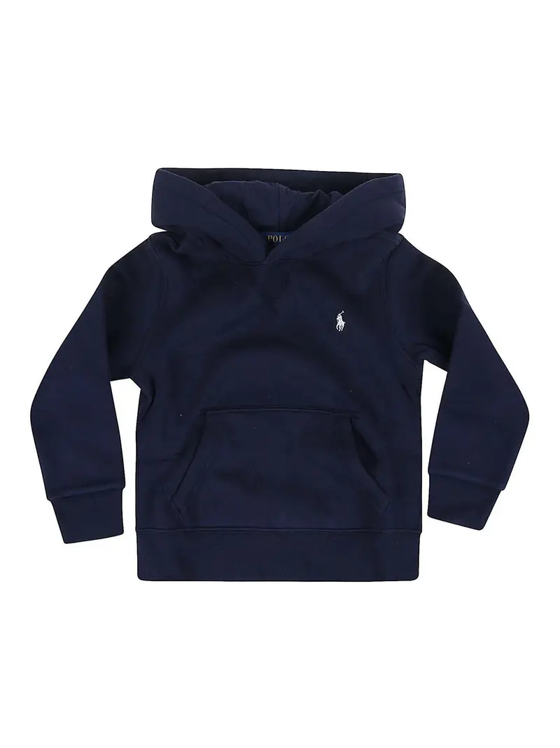 Ls Po Hood-Tops-Knit Blu scuro