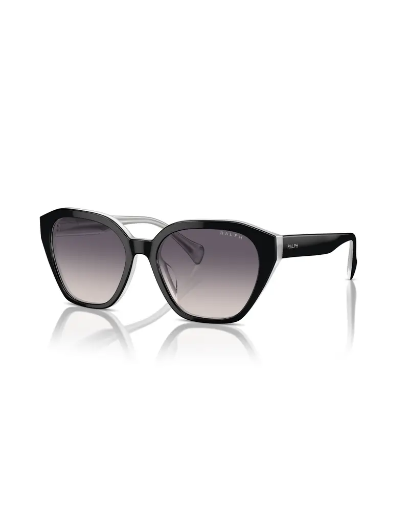 Occhiali da sole RALPH LAUREN RA5315U 606636 Shiny Black On Opal Grey Pink Gradient Dark Grey 54