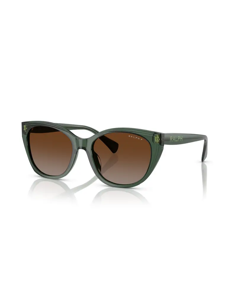 Occhiali da sole RALPH LAUREN RA5324U 6206T5 Shiny Transparent Green Brown Gradient Polar 56