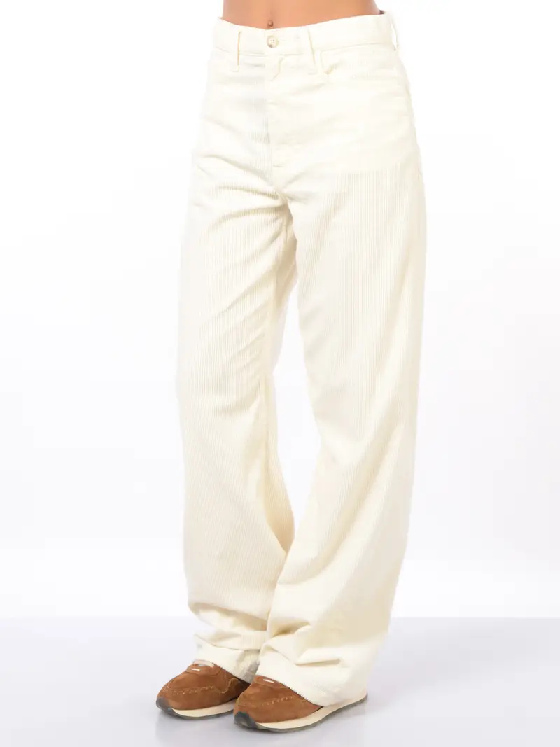 pantalone da donna Ralph Lauren ampio con velluto BEIGE