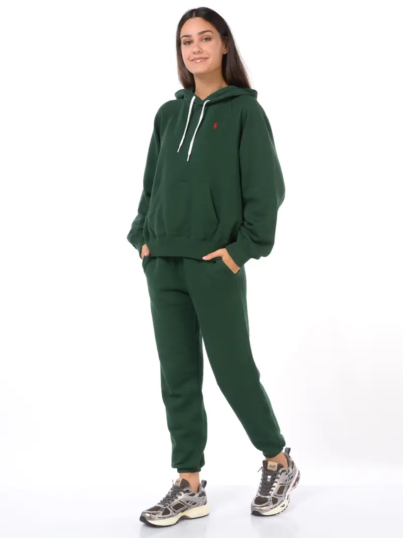 pantalone da donna Ralph Lauren in felpa con logo Verde miniatura 2
