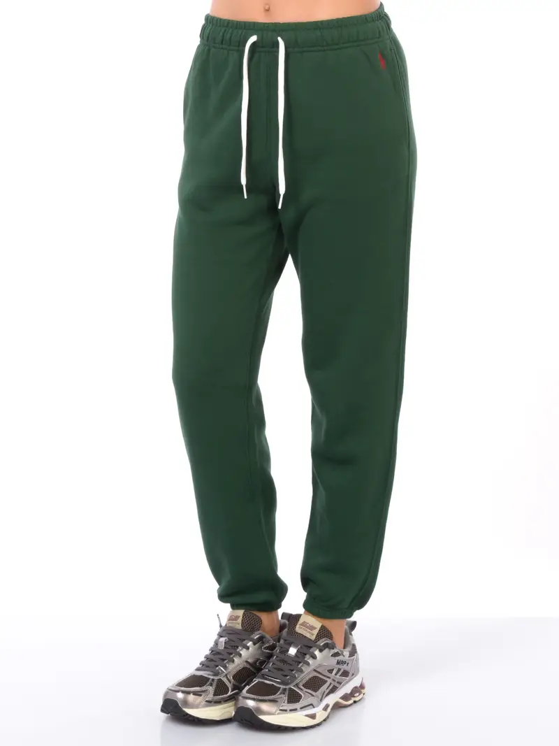 pantalone da donna Ralph Lauren in felpa con logo Verde