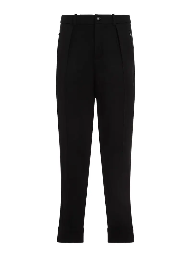 Pantaloni da jogger pintuck Nero