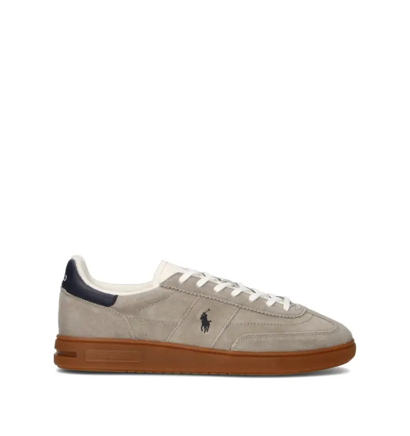 Sneaker uomo grigia in suede Vario