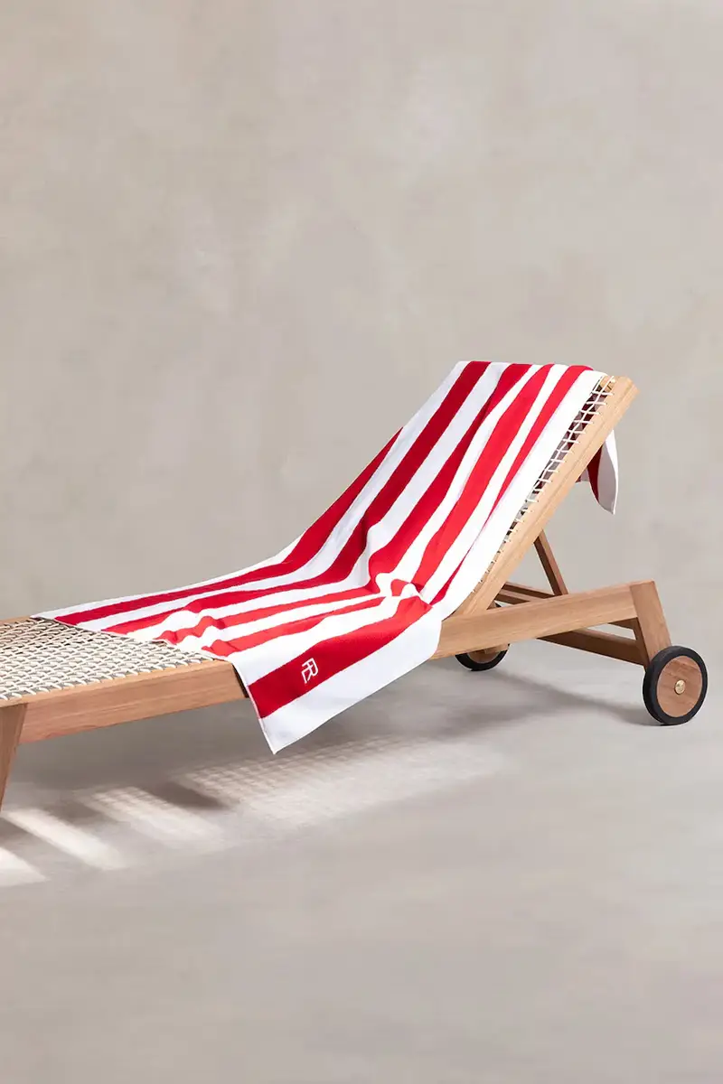 telo mare in cotone HENLEY Red 90 x 170 cm Rosso miniatura 4