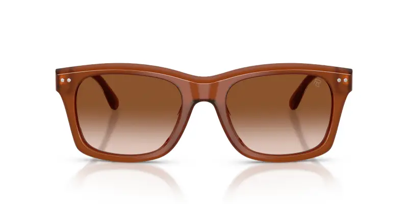 Unisex Ralph Lauren RL8237U 630613 Occhiali da sole Acetato Marrone Marrone Squadrata Normale Sfumato miniatura 3