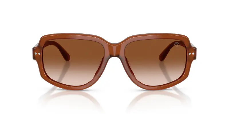 Unisex Ralph Lauren RL8238U 630613 Occhiali da sole Acetato Marrone Marrone Geometrica Normale Sfumato miniatura 3