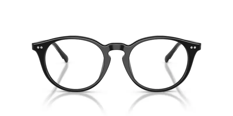 Uomo Ralph Lauren RL6263U 5001 Montature da vista Acetato Nero Trasparente Rotonda Normale miniatura 3