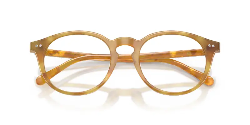 Uomo Ralph Lauren RL6263U 6185 Montature da vista Acetato Tartaruga Trasparente Rotonda Normale miniatura 2