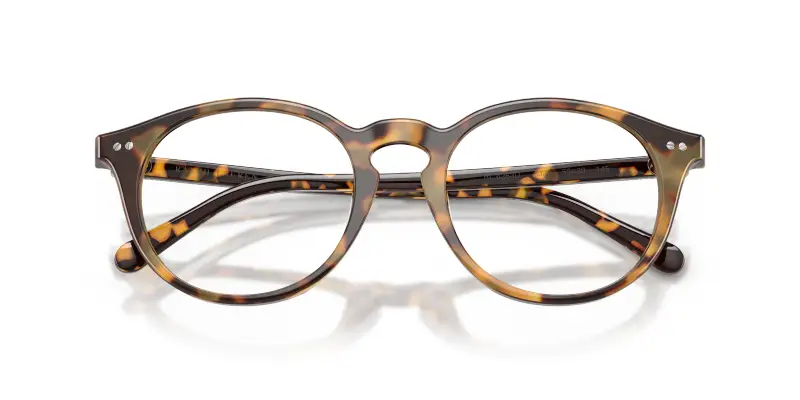 Uomo Ralph Lauren RL6263U 6339 Montature da vista Acetato Tartaruga Trasparente Rotonda Normale miniatura 2