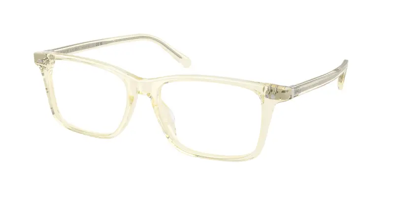Uomo Ralph Lauren RL6264U 5034 Montature da vista Acetato Giallo Trasparente Rotonda Normale