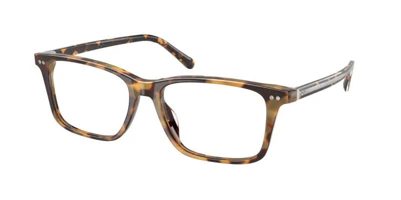 Uomo Ralph Lauren RL6264U 6339 Montature da vista Acetato Tartaruga Trasparente Rotonda Normale