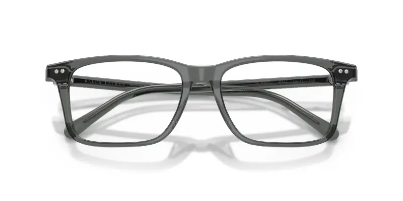 Uomo Ralph Lauren RL6264U 6347 Montature da vista Acetato Grigio Trasparente Rotonda Normale miniatura 2