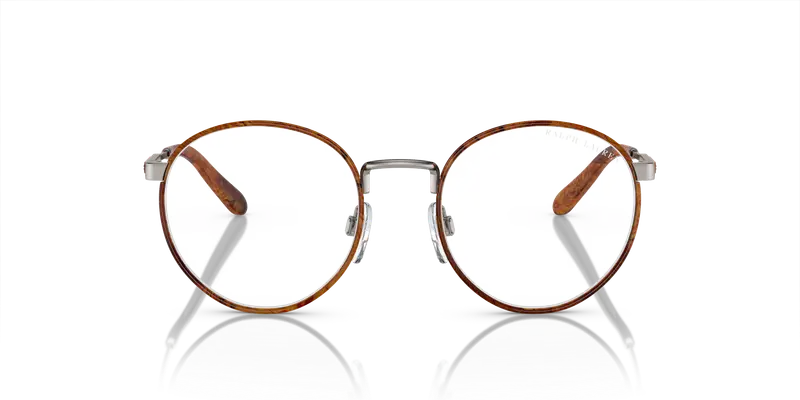 Ralph Lauren Uomo RL5124J 9002 Montature da vista Metallo Marrone Blu Rotonda Normale miniatura 2