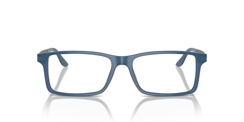 Ralph Lauren Uomo RL6128 5377 Montature da vista Acetato Blu Trasparente Squadrata Normale miniatura 2