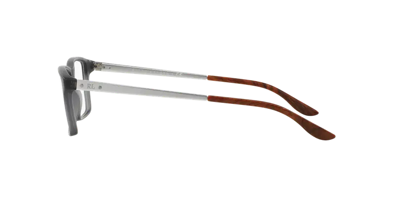 Ralph Lauren Uomo RL6128 5510 Montature da vista Acetato Grigio Trasparente Squadrata Normale miniatura 2
