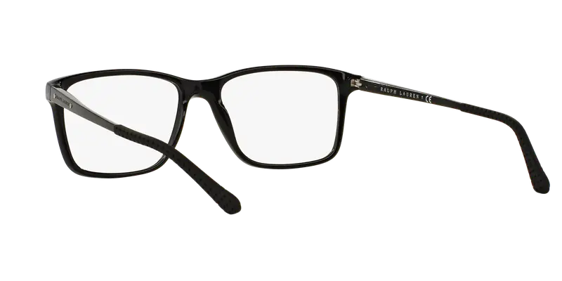 Ralph Lauren Uomo RL6133 5001 Montature da vista Acetato Nero Trasparente Squadrata Normale miniatura 3