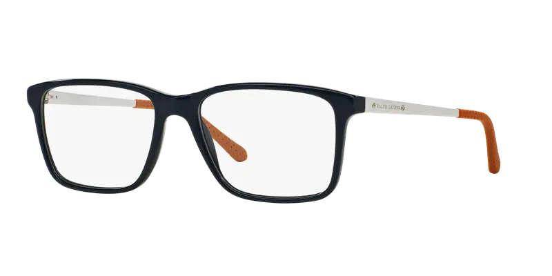 Ralph Lauren Uomo RL6133 5465 Montature da vista Acetato Blu Trasparente Squadrata Normale