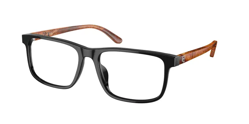 Ralph Lauren Uomo RL6225U 5398 Montature da vista Acetato Nero Trasparente Squadrata Normale