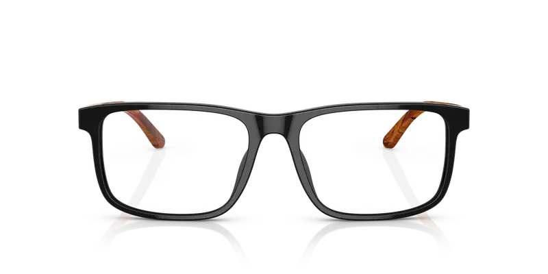 Ralph Lauren Uomo RL6225U 5398 Montature da vista Acetato Nero Trasparente Squadrata Normale miniatura 2