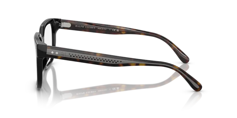 Ralph Lauren Uomo RL6249U 5241 Montature da vista Acetato Nero Trasparente Squadrata Normale miniatura 3