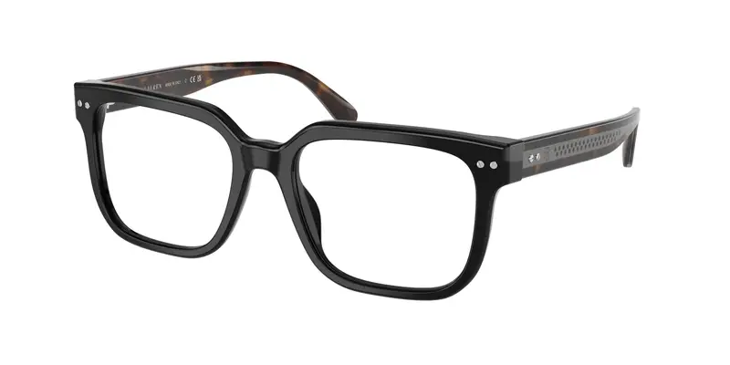 Uomo RL6249U 5241 Montature da vista Acetato Nero Trasparente Squadrata Normale