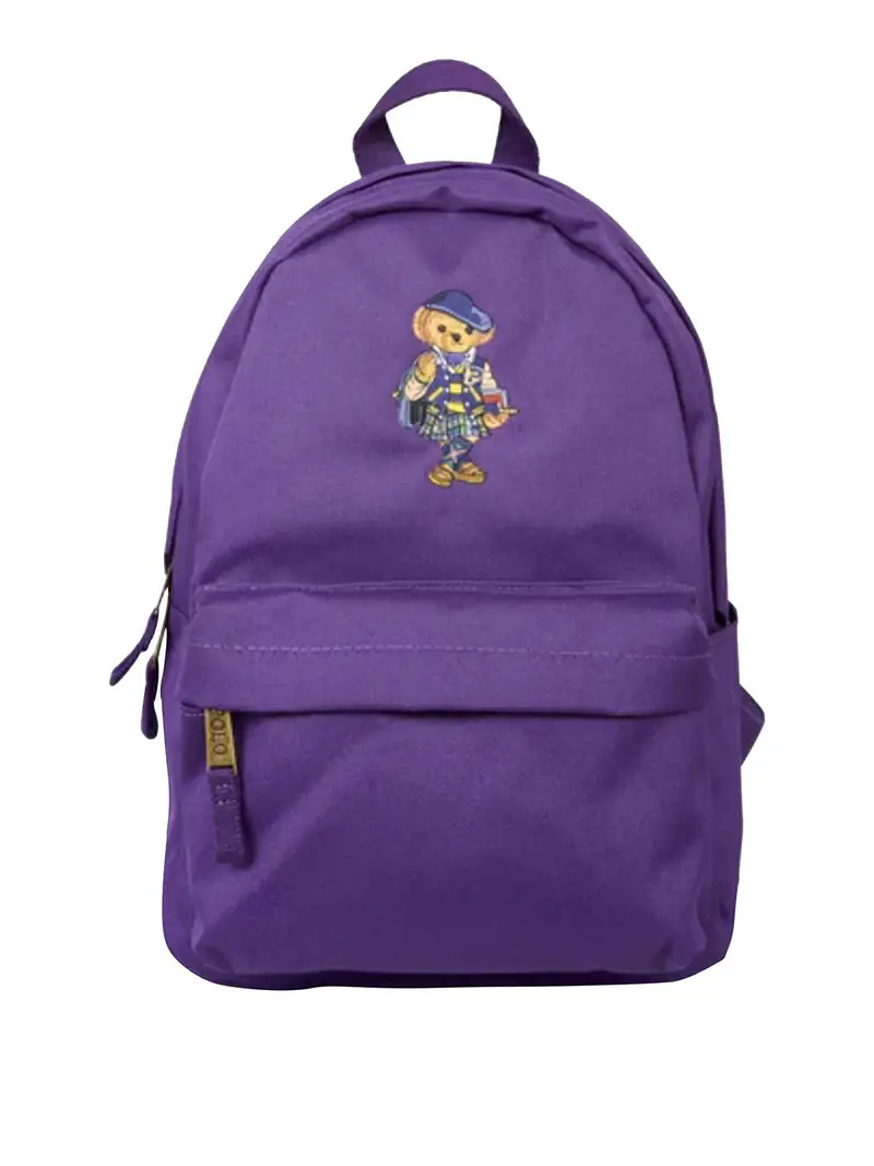 Zaino Con Logo Viola