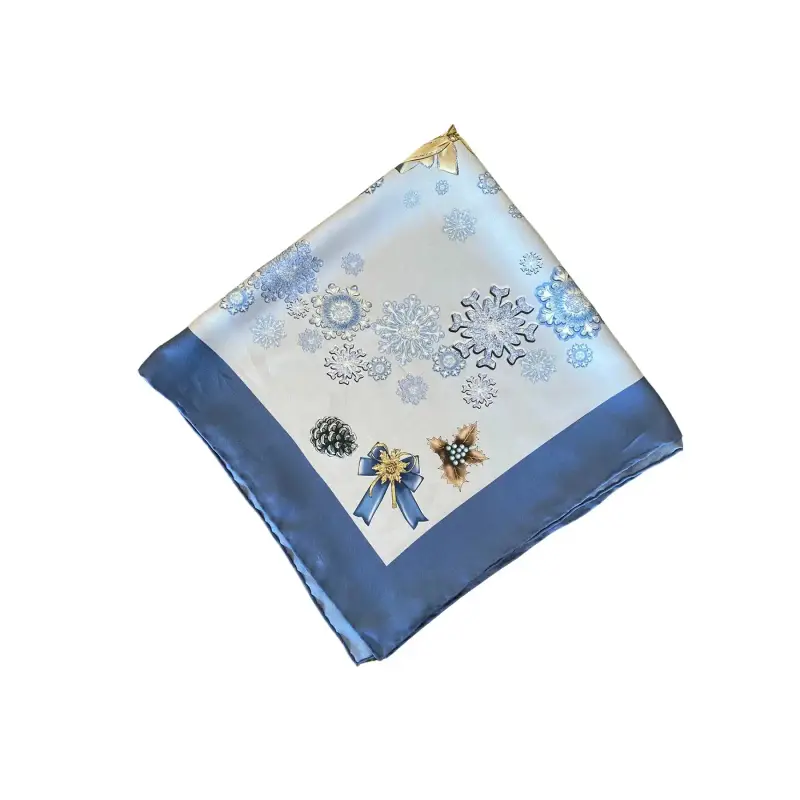 Foulard in seta donna Ralu Fine Art Frozen Elegance
