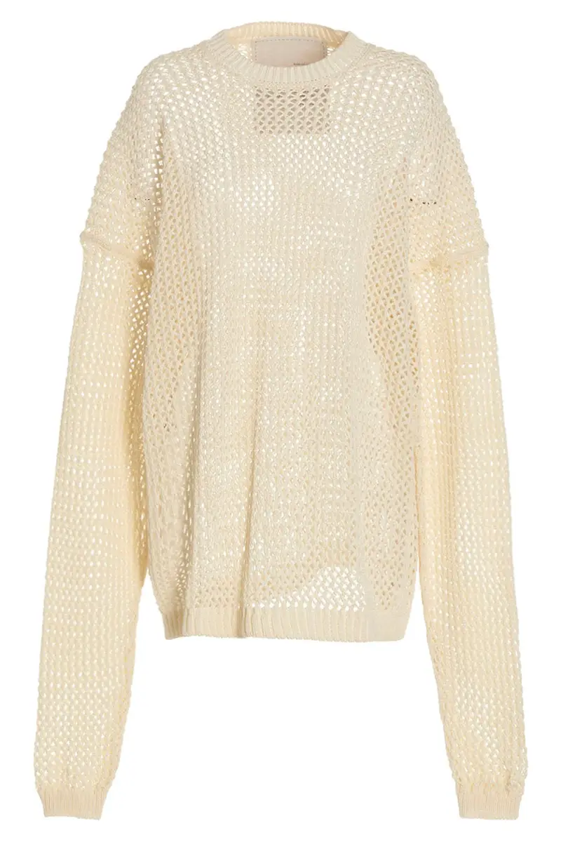 Abito Bio Cable Bianco