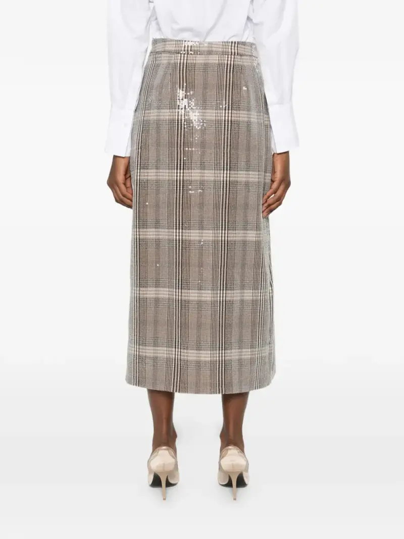 BRAND RAME - Gonna tartan a Portafoglio MULTICOLOR miniatura 3