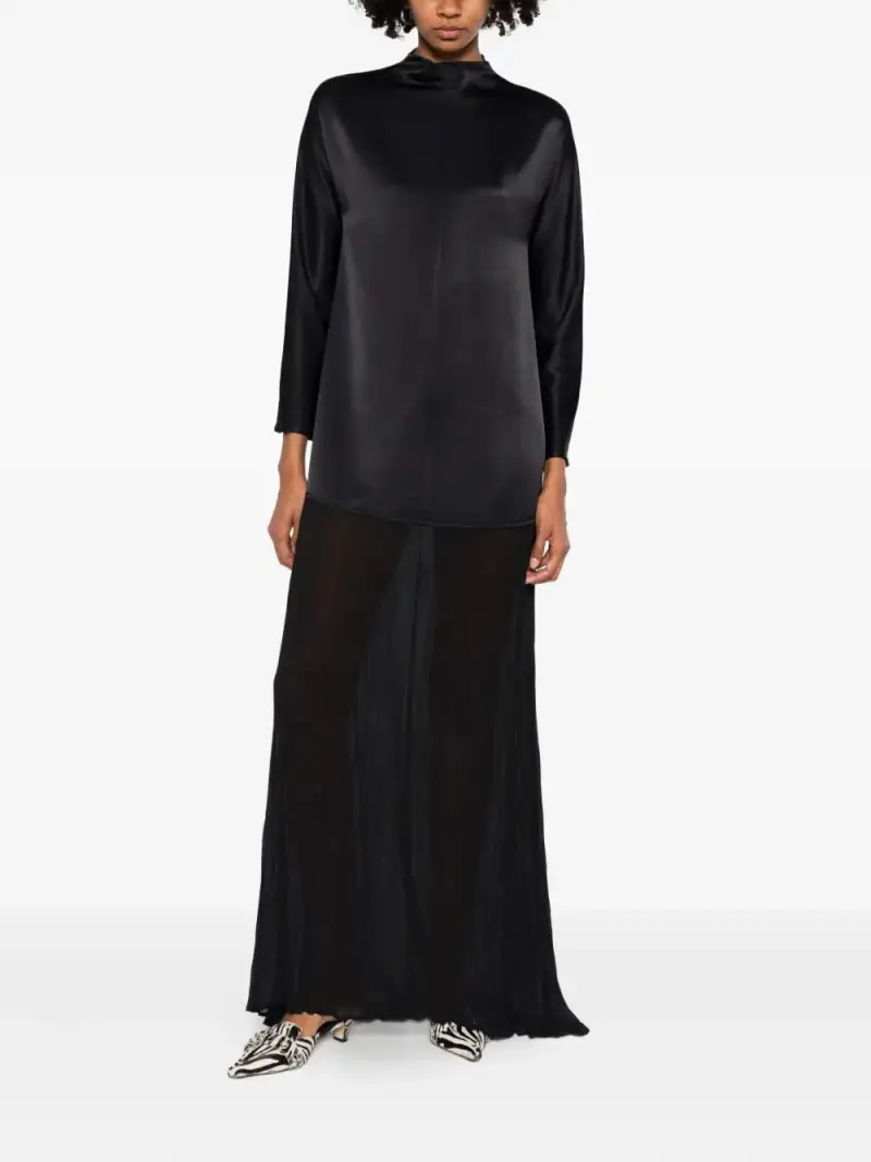 maxi dress rame NERO miniatura 2