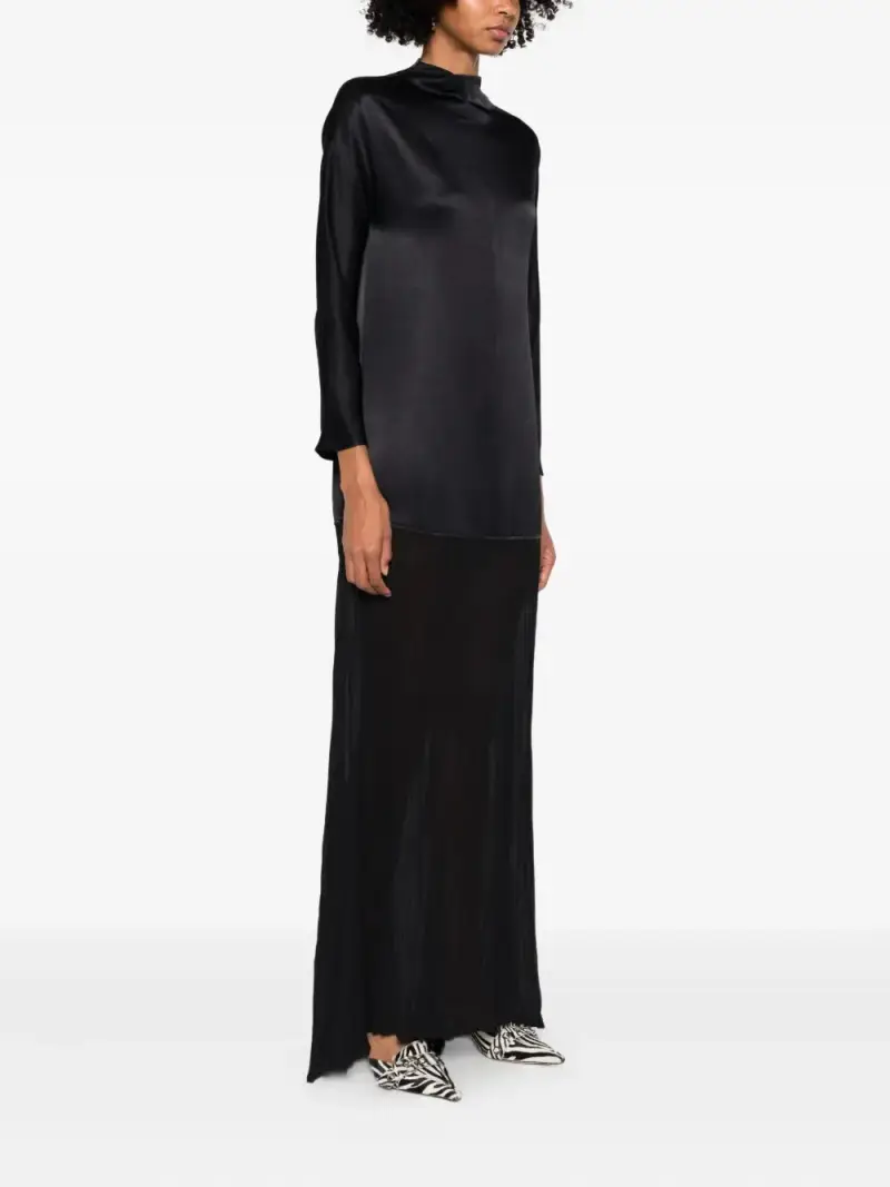maxi dress rame NERO miniatura 3