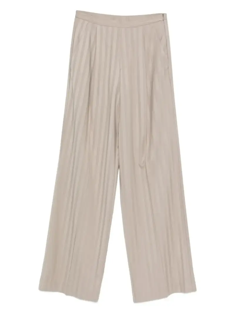 Rame Pantaloni beige a strisce