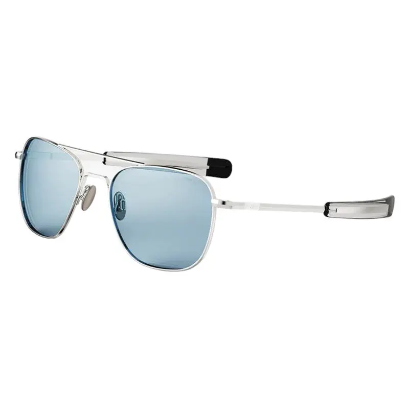 Randolph Engineering Unisex AF233 White gold Occhiali da sole outlet Metallo Oro Blu Squadrata Normale