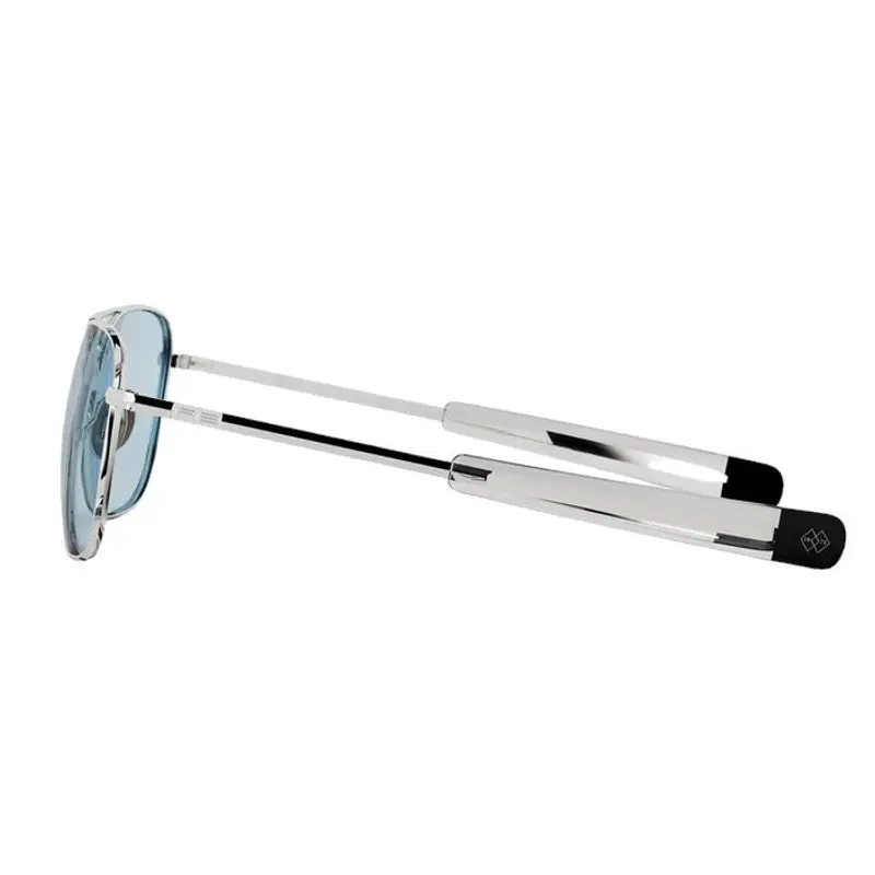Randolph Engineering Unisex AF233 White gold Occhiali da sole outlet Metallo Oro Blu Squadrata Normale miniatura 2