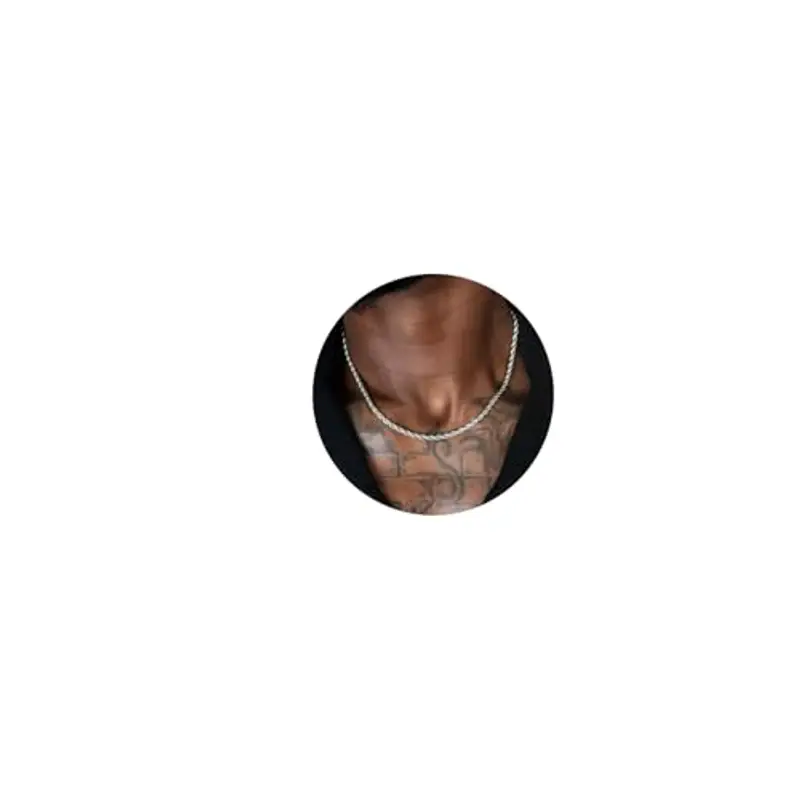 RANKEEF Collana Uomo Argento Collana Uomo in Argento Sterling 925 - Catena a Cordoncino 2/3/4mm Disponibile in tre spessori con design a spirale Regalo elegante per uomo: marito, fidanzato