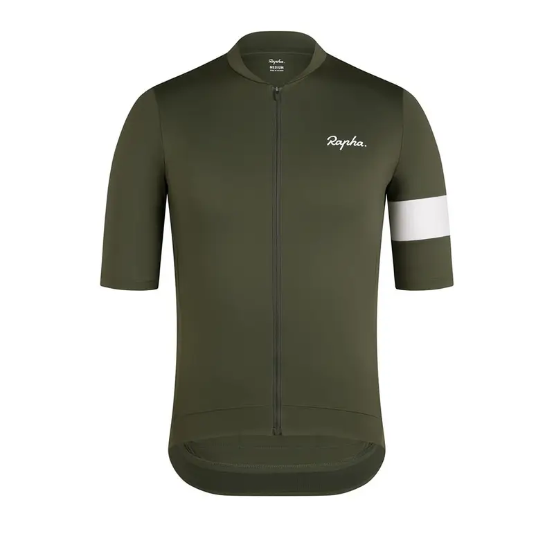 Maglia Ciclismo Core Jersey Dark Verde Bianco Uomo L