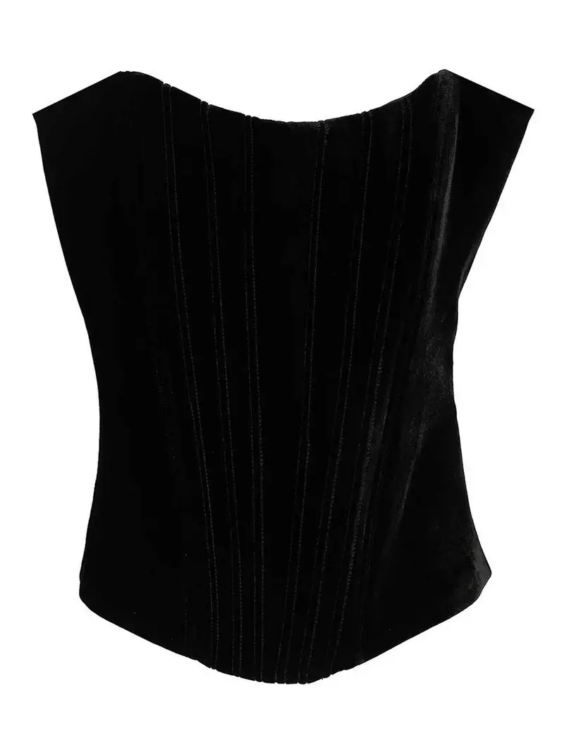Top corsetto Nero