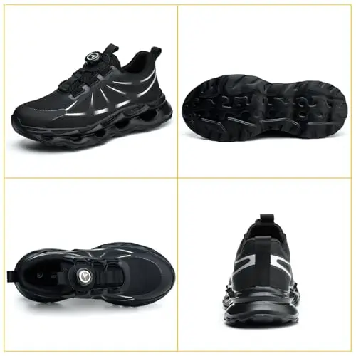 RASEARY Scarpe Antinfortunistiche Uomo Donna Antiscivolo Scarpe da Lavoro Leggere Scarpe da Cantiere con Punta in miniatura 2